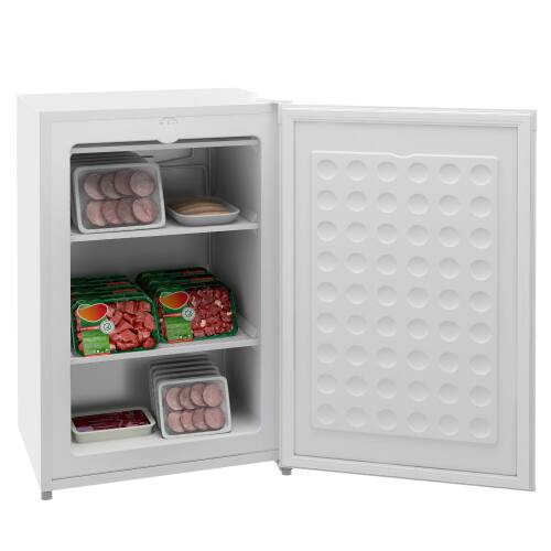 Front. Lycvki - 3.0 CuFt Compact Mini Freezer with Reversible Single Door and Adjustable Thermostat - White.