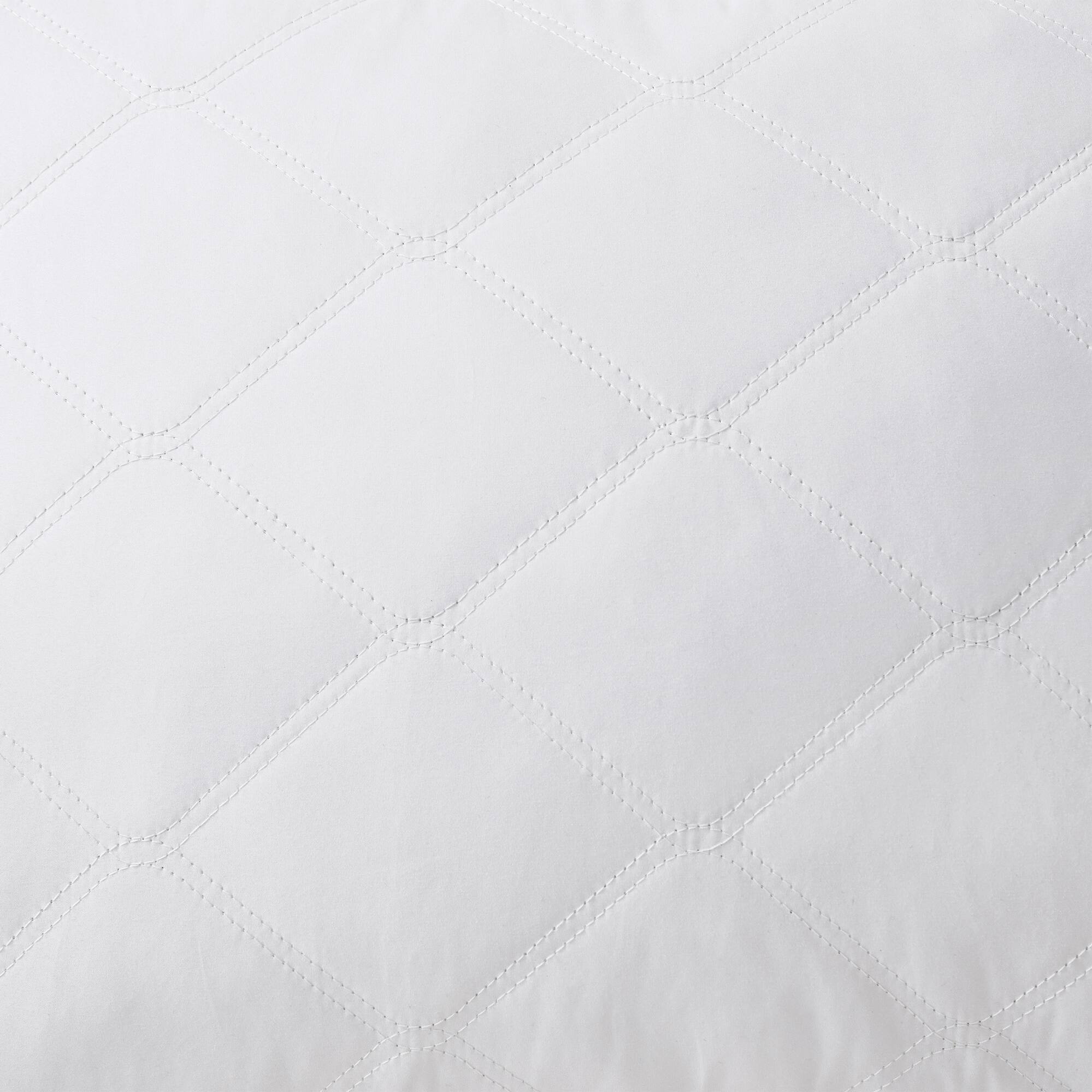 Alt View 1. Peace Nest - Peace Nest 2 Pack Quilted Goose Feather Down Pillow - White.