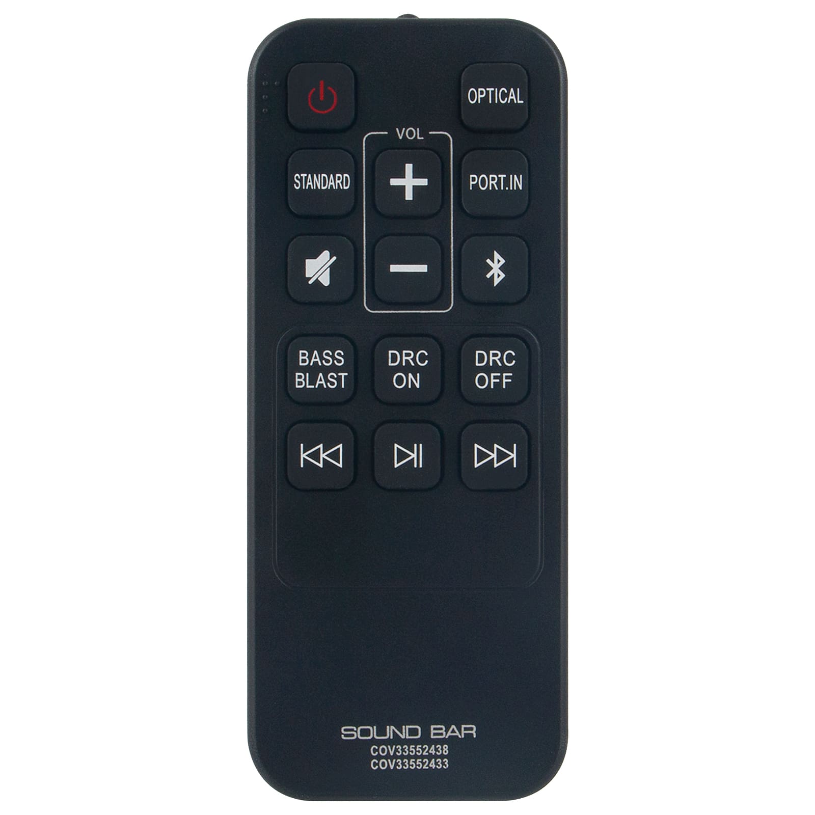 ALLIMITY - Replacement Remote Control COV33552438 COV33552433, Fit for LG Soundbar - Black