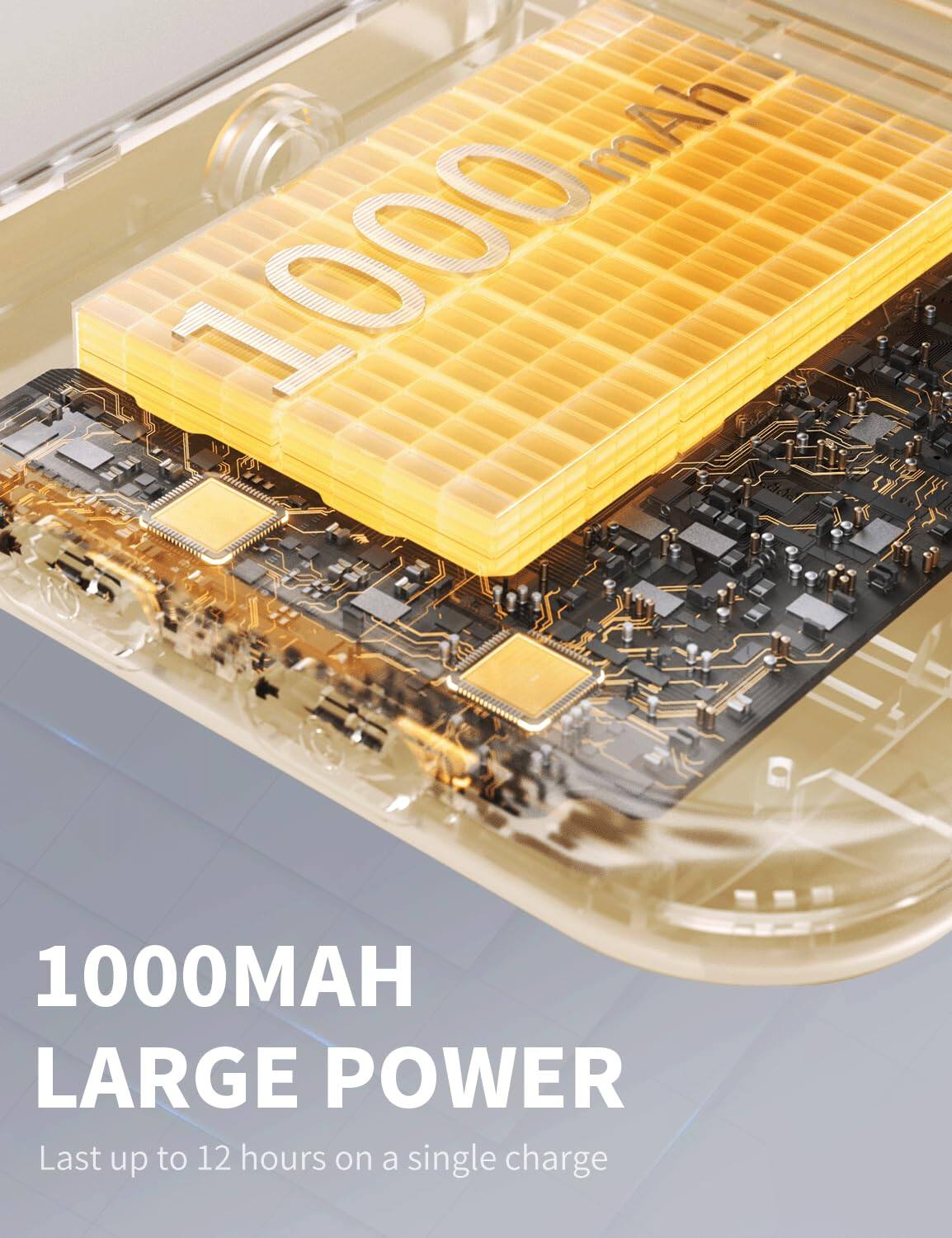10000mAh  
LARGE POWER  
Last up to 12 hours on a single charge