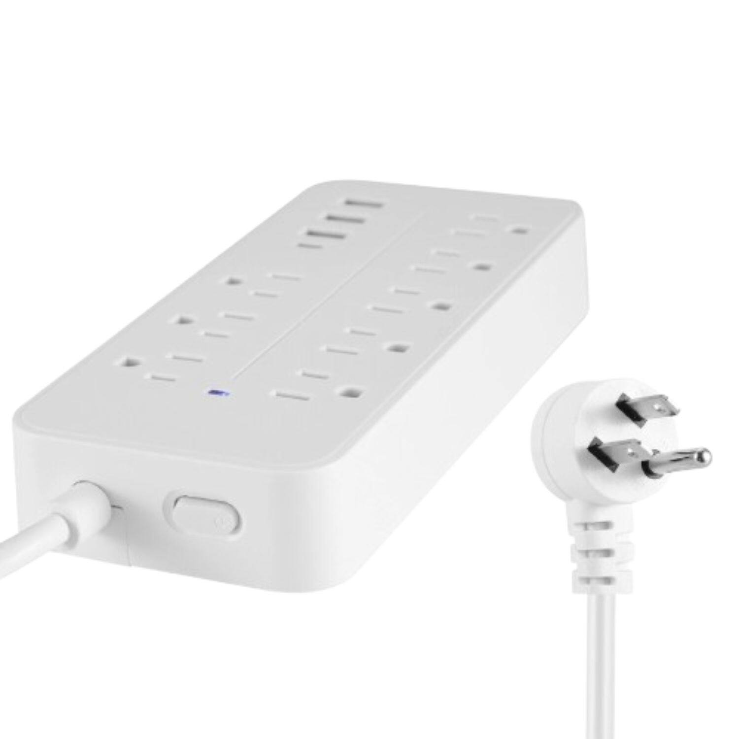 Stock Preferred - Wall Mountable Surge Protector Power Strip 2Pcs - White