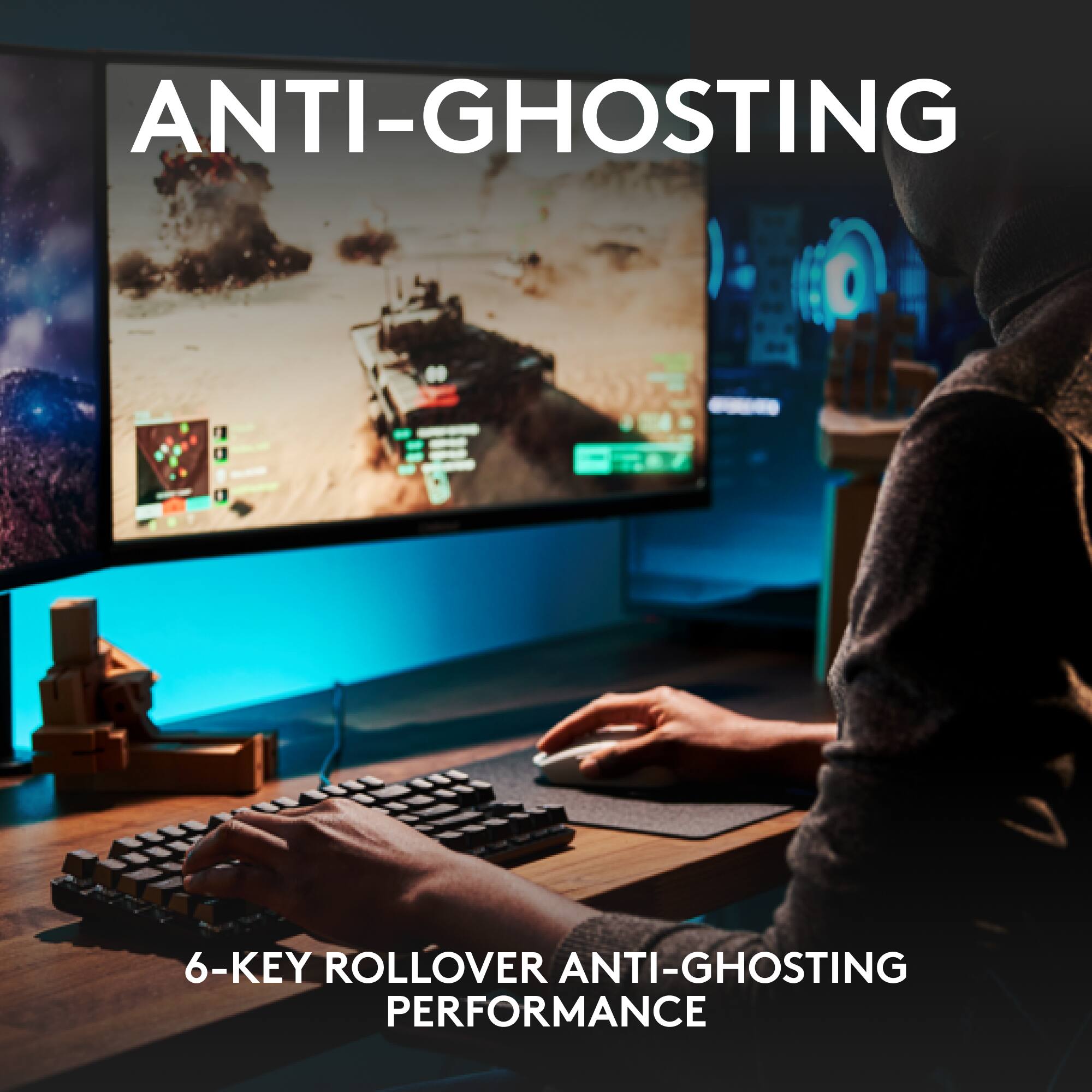 ANTI-GHOSTING 6-KEY ROLLOVER ANTI-GHOSTING PERFORMANCE