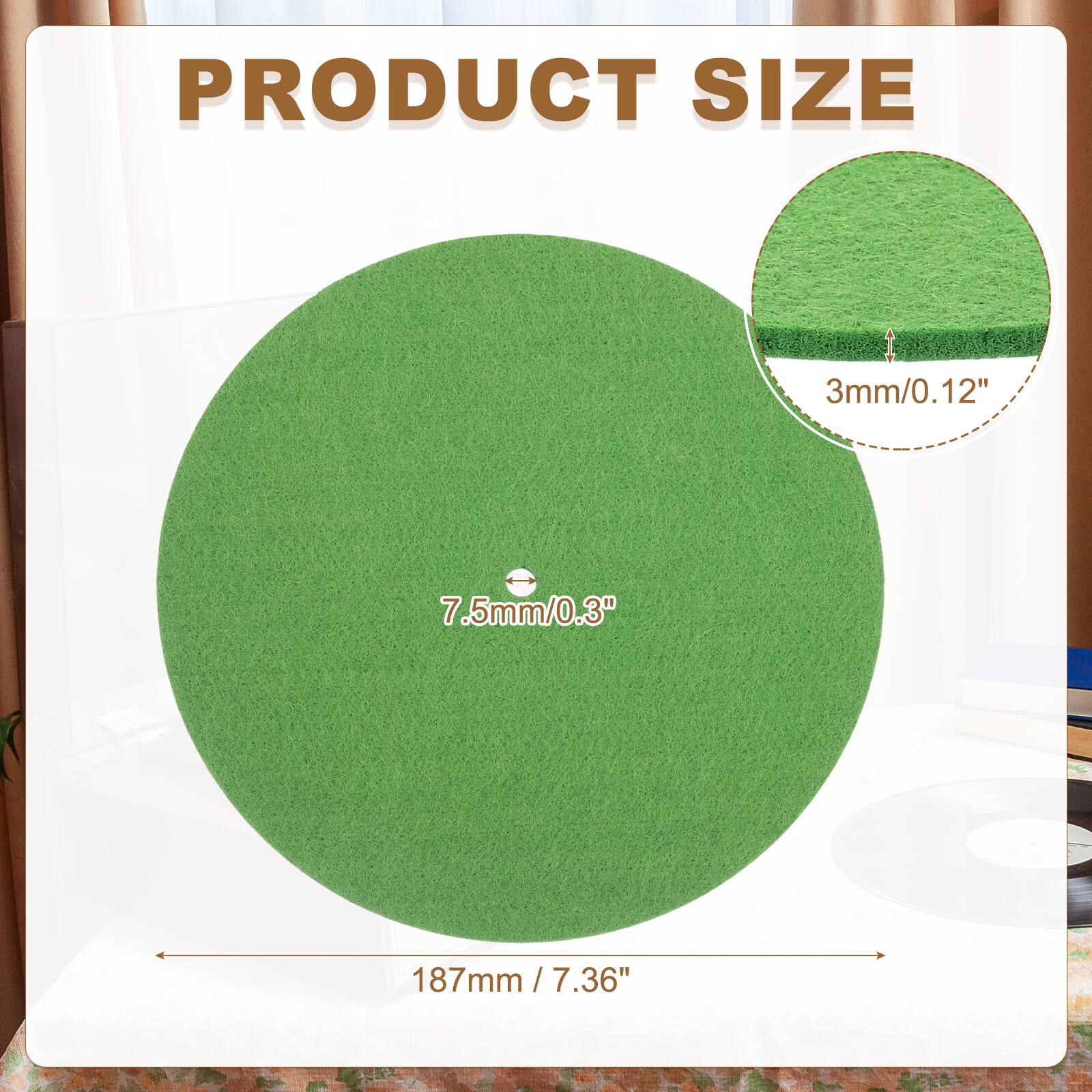 PRODUCT SIZE  
3mm/0.12"  
7.5mm/0.3"  
187mm / 7.36"