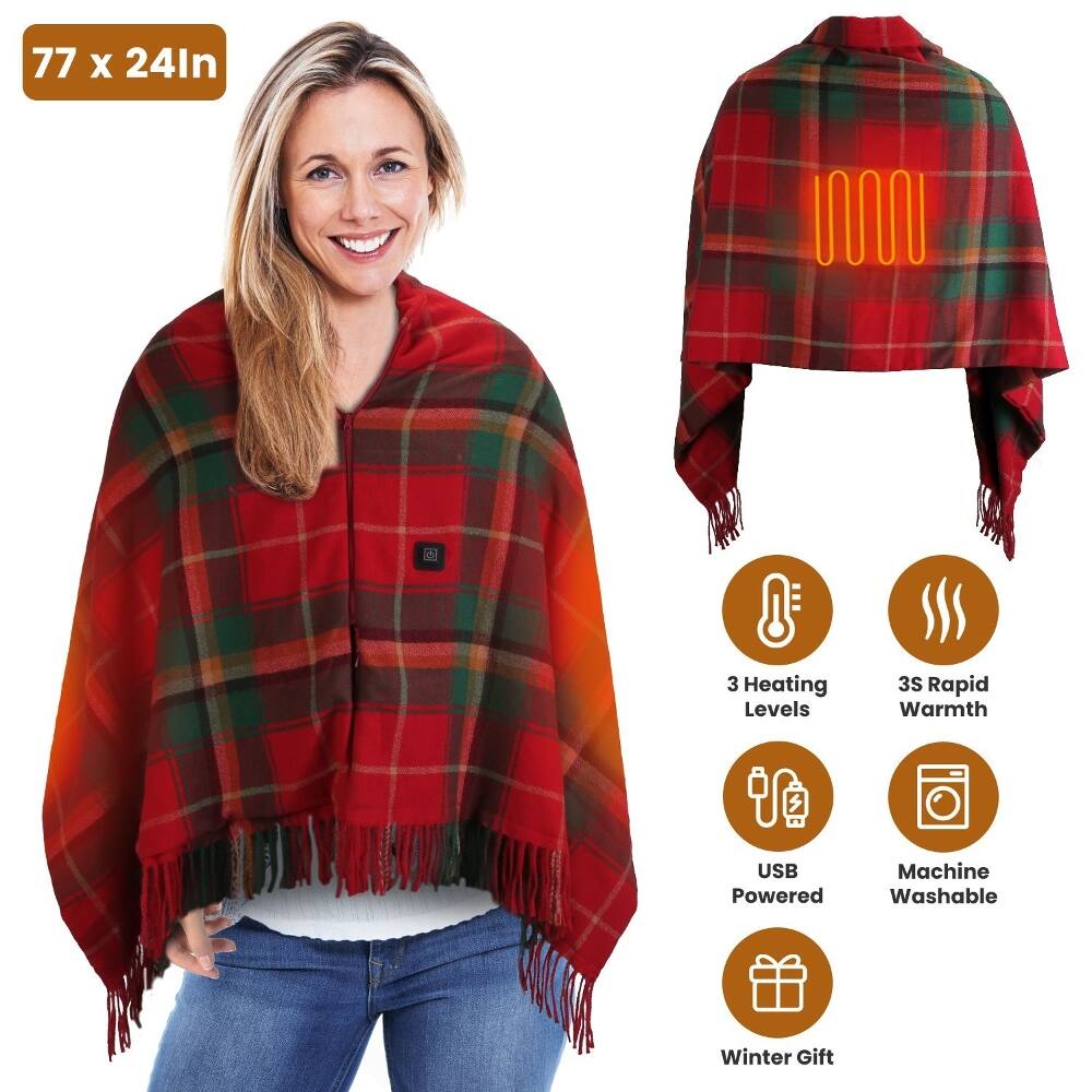 77 x 24In  
3 Heating Levels  
3S Rapid Warmth  
USB Powered  
Machine Washable  
Winter Gift