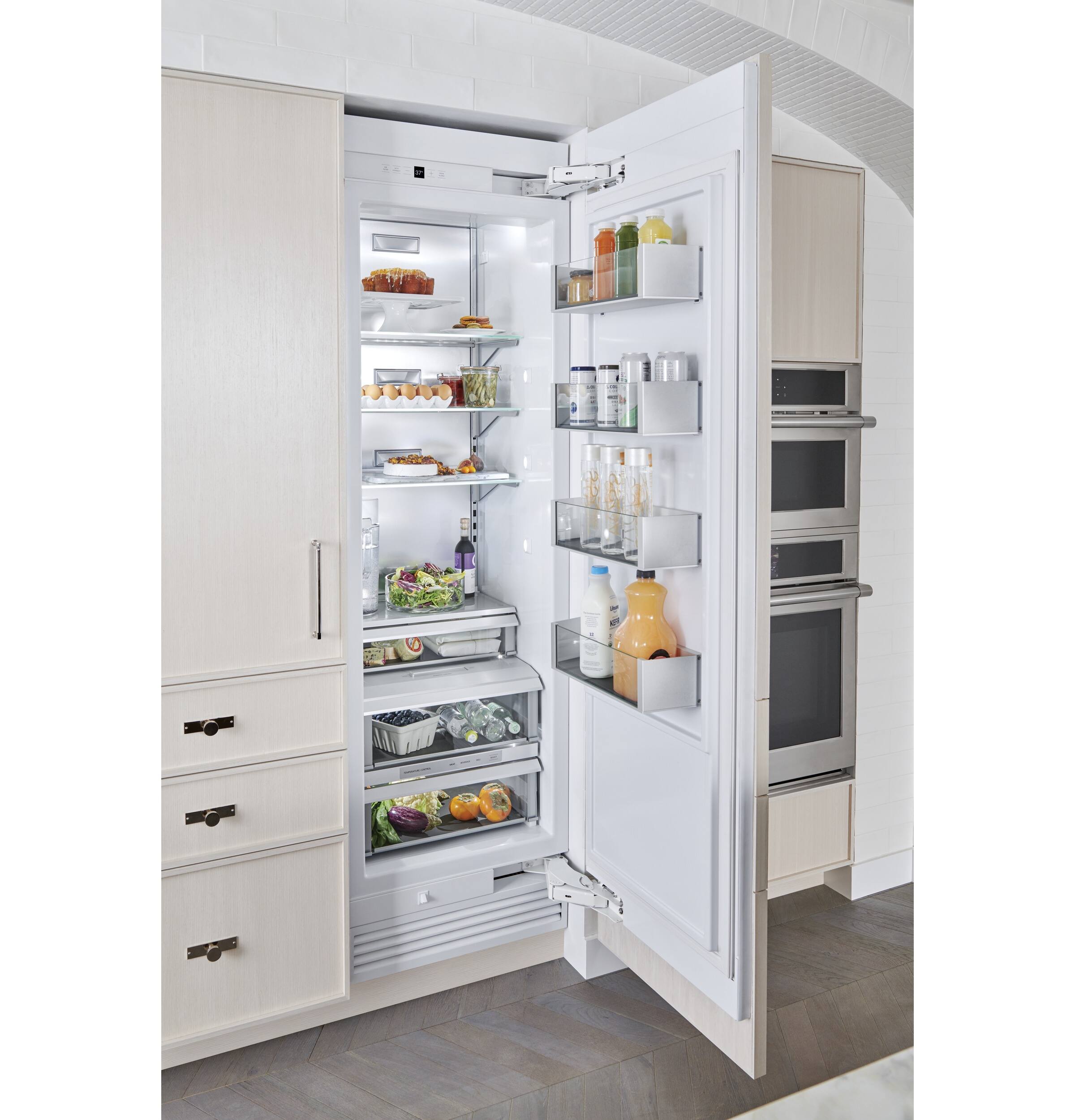 Alt View 15. Monogram - 13.3 Cu. Ft. Column Smart Refrigerator with Ramp-Up LED Interior Lighting - Custom Panel Ready.