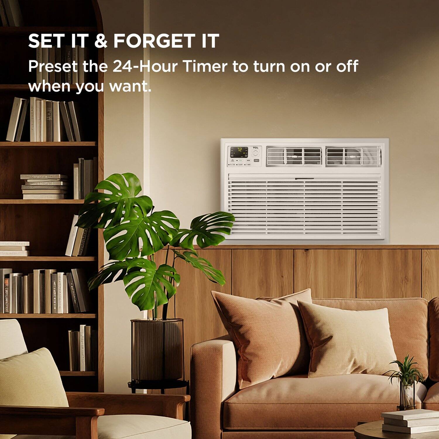 SET IT & FORGET IT  
Preset the 24-Hour Timer to turn on or off when you want.