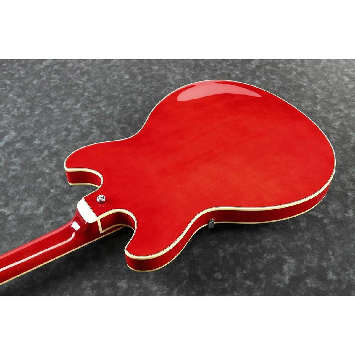 Alt View 2. Ibanez - Ibanez AS Artcore AS7312 12-String Electric Guitar, Transparent Cherry Red.