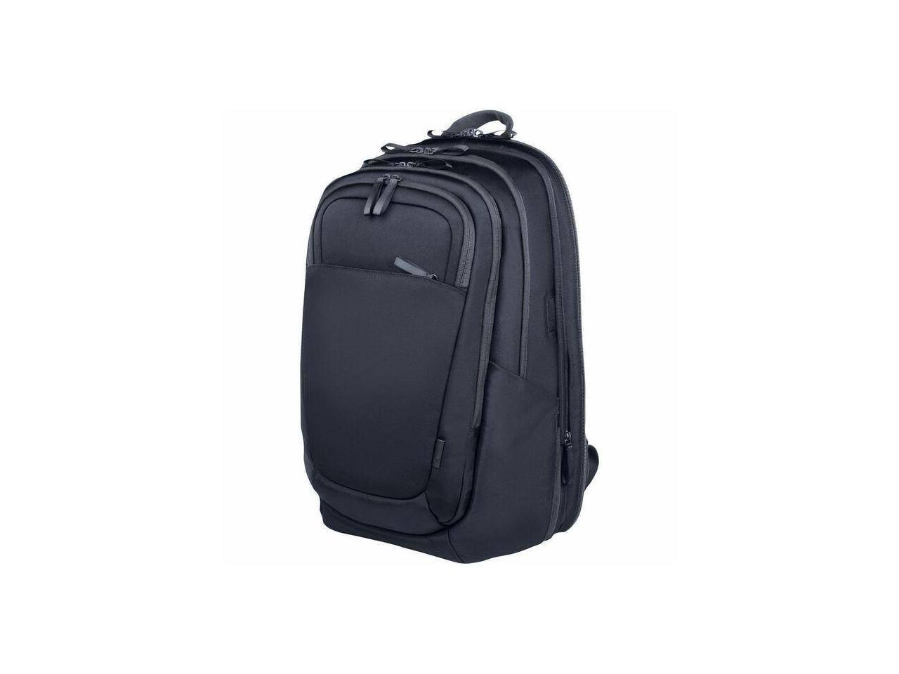 Front. HP - HP Travel Plus Backpack for 17" Notebook - Graphite Blue, Water & Bump Resistant, RFID Shield, Puncture Resistant Zipper - Graphite Blue.