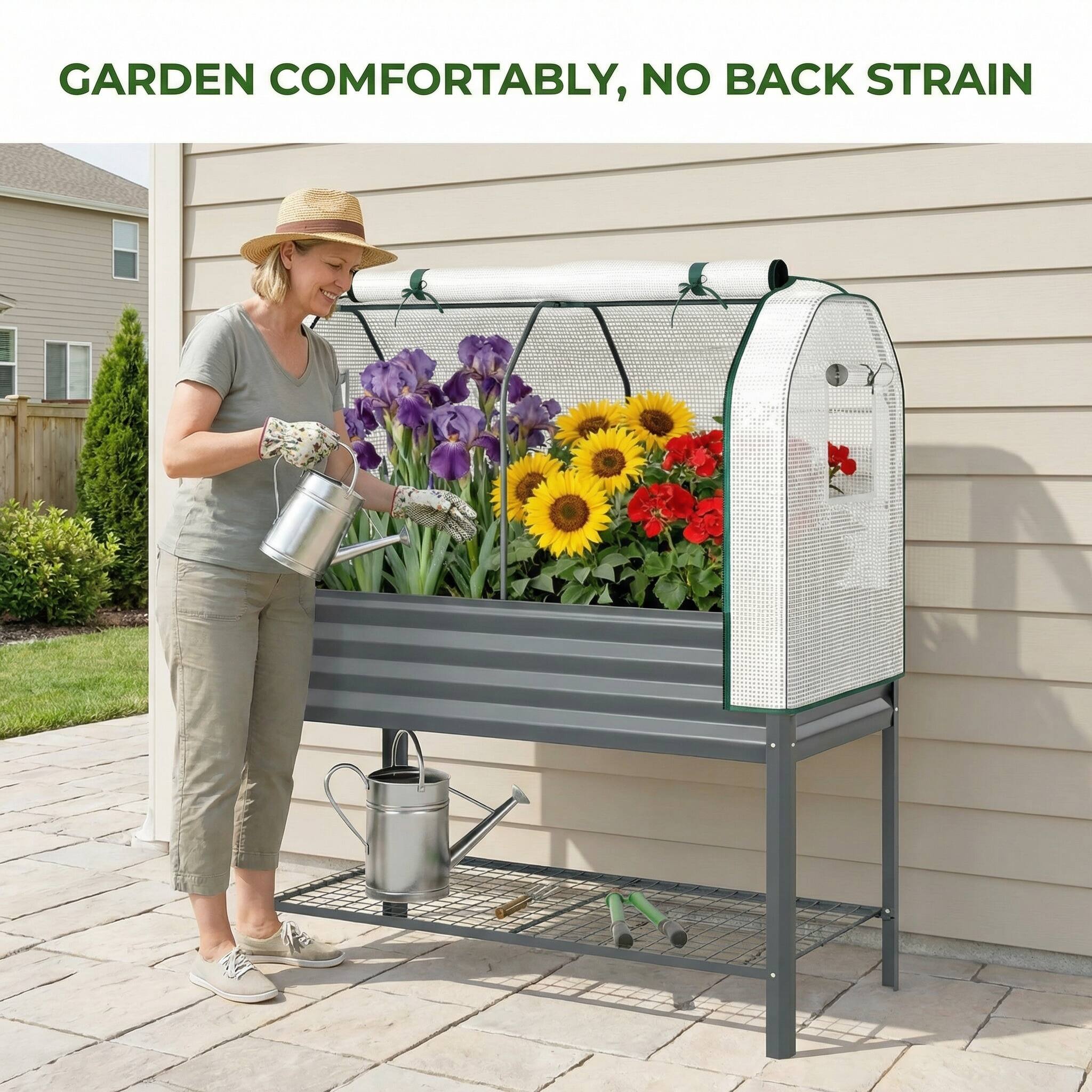 GARDEN COMFORTABLY, NO BACK STRAIN