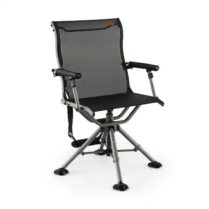 Front. Boyel Living - Black 360-Degree Silent Swivel Hunting Chair 40.0-in L x 24.0-in W x 20.0-in H - Black.