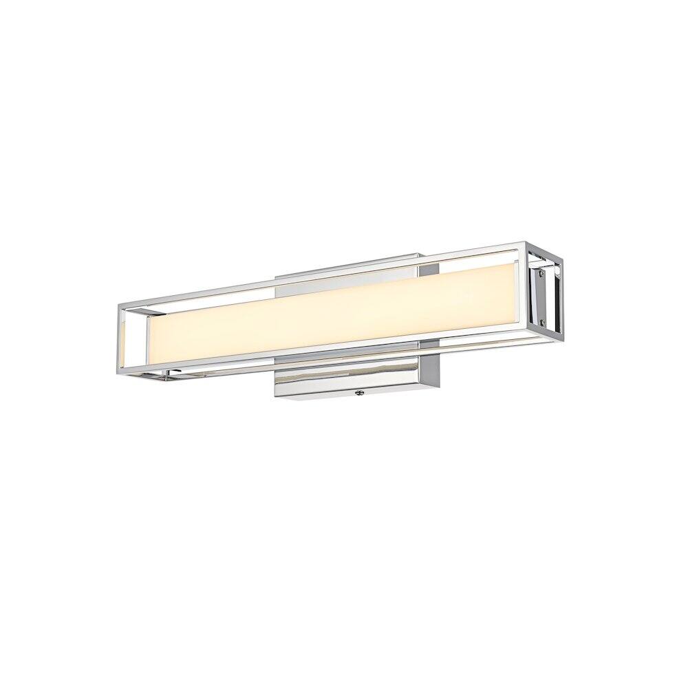 Left. Living District - Aden 16 Inch Led Wall Sconce In Chrome - Chrome.