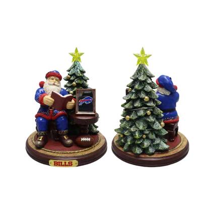 Front. The Memory Company - Buffalo Bills Christmas Story Santa Figurine - Multicolor.