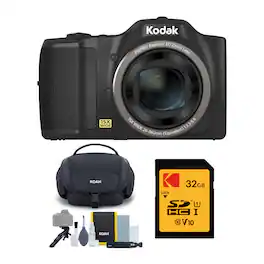 Kodak - PIXPRO FZ152 Compact Digital Camera with Bag and 32GB SD Card Bundle
