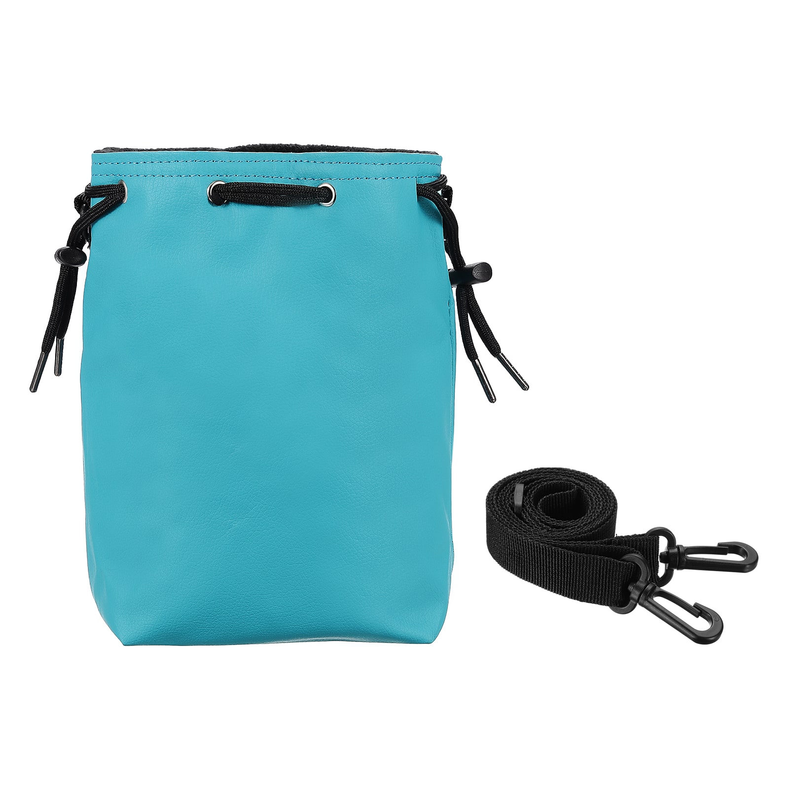 Unique Bargains - Drawstring Camera Bag, Medium PU Leather Case for Nikon Z9/Z7II/Z6II, Fuji - Sky Blue