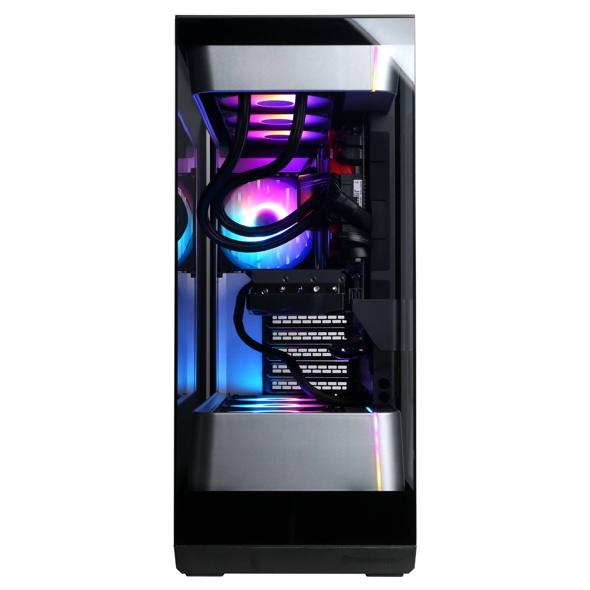 Alt View 1. CyberPowerPC - Gaming Desktop - Intel Core Ultra 7 270K Plus - NVIDIA GeForce RTX 5080 16GB - 32GB DDR5 - 2TB PCIe 4.0 SSD - Black.