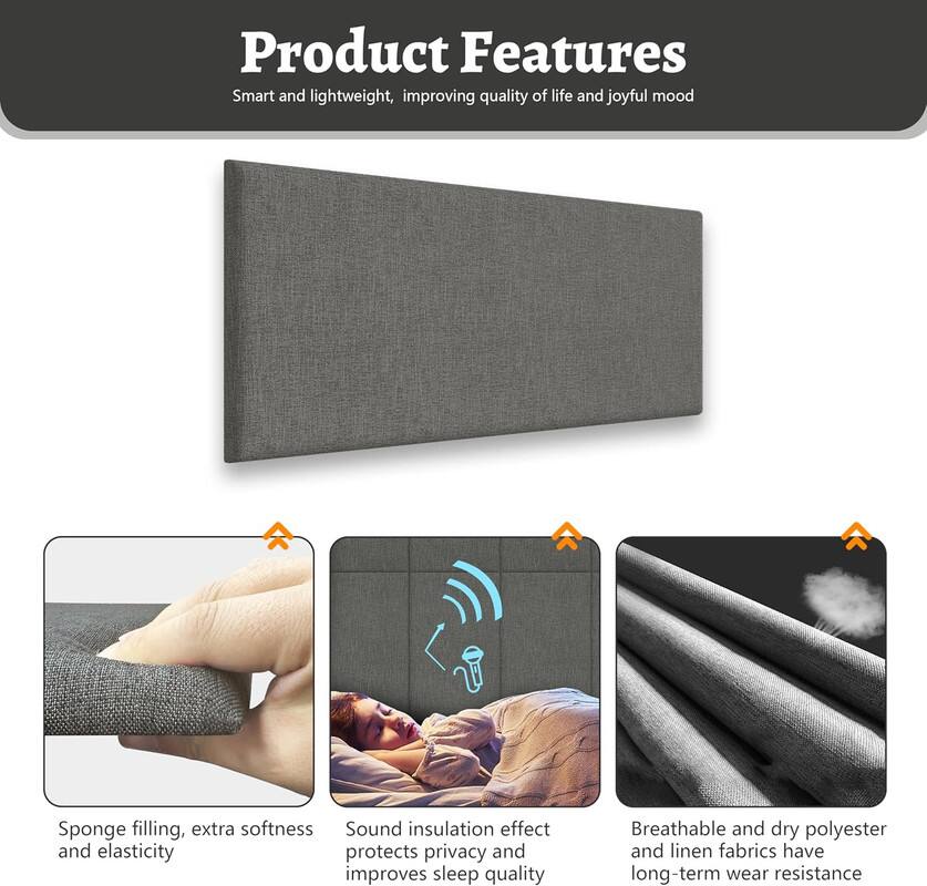 Product Features

Smart and lightweight, improving quality of life and joyful mood

Sponge filling, extra softness and elasticity

Sound insulation effect protects privacy and improves sleep quality

Breathable and dry polyester and linen fabrics have long-term wear resistance