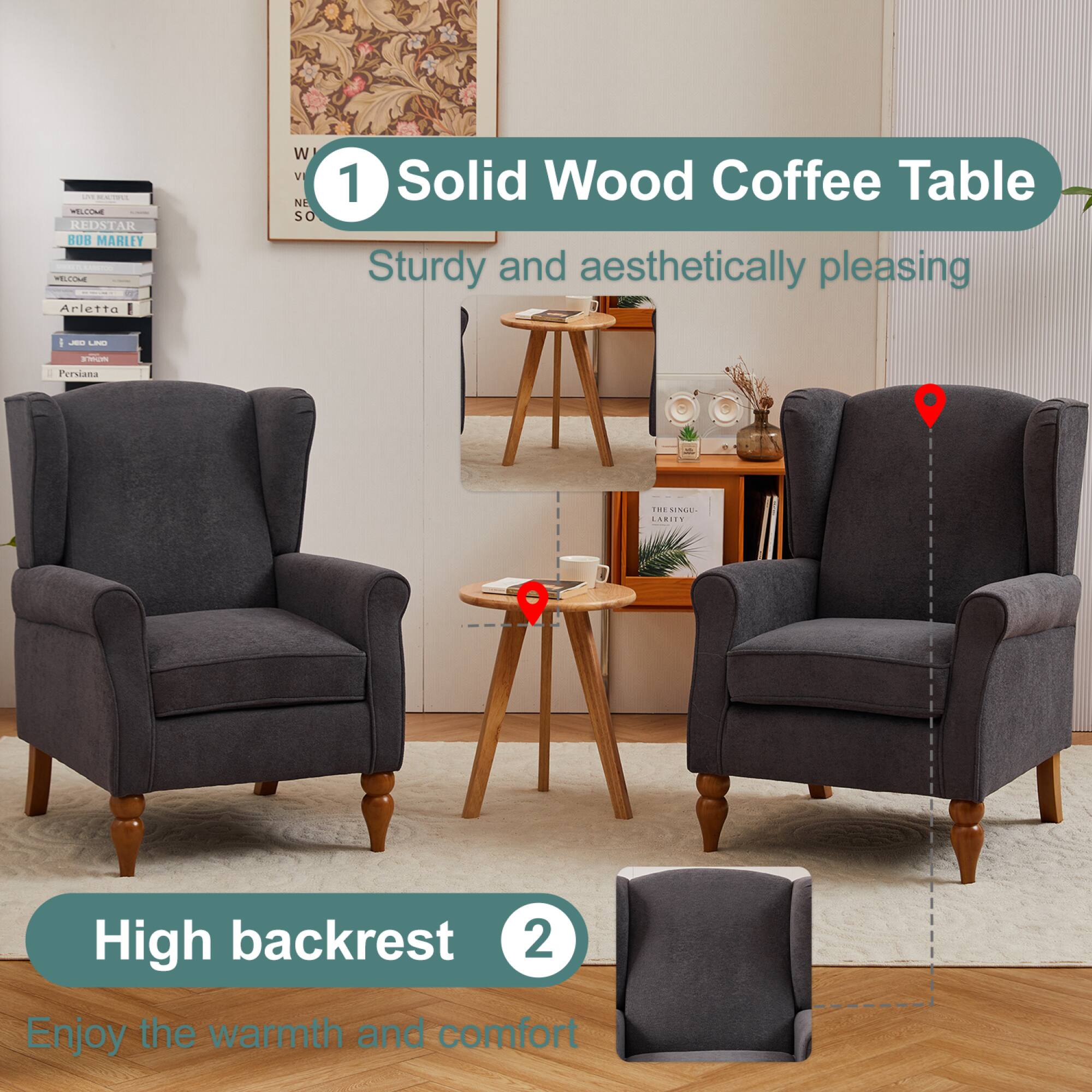 ds COIR MELCO REDSTAR 8OB MARLEY MELCOL | Arletta I W V NE so 1 Solid Wood Coffee Table Sturdy and aesthetically pleasing - High backrest 2 Enjoy the warmth and comfort