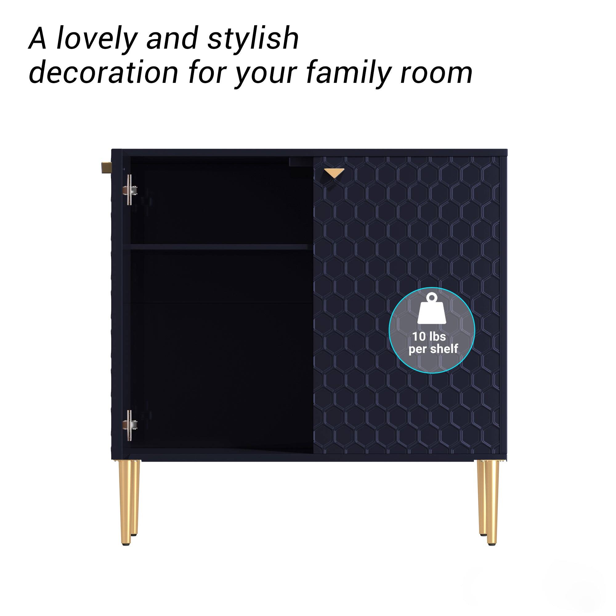 A lovely and stylish decoration for your family room

10 lbs per shelf