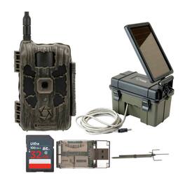 Stealth Cam - 40MP Deceptor Max Cellular Trail Camera with Solar Power Pack Mount Stick 32GB Memory Cards and Card Reader
