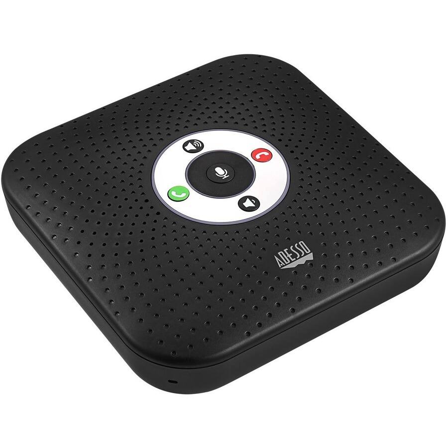 Alt View 6. Adesso - Adesso 360&deg; Conference Call Bluetooth/Wired Speaker with Microphone and USB 3.0 Hubs - USB - Microphone - Battery - Unknown.