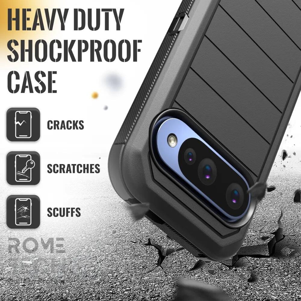 HEAVY DUTY SHOCKPROOF CASE

CRACKS
SCRATCHES
SCUFFS

ROME