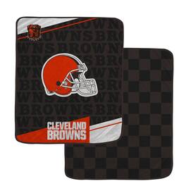 Pegasus - Cleveland Browns 60" x 70" Diagonal Ghost Checkered Double-Sided Blanket - Multicolor