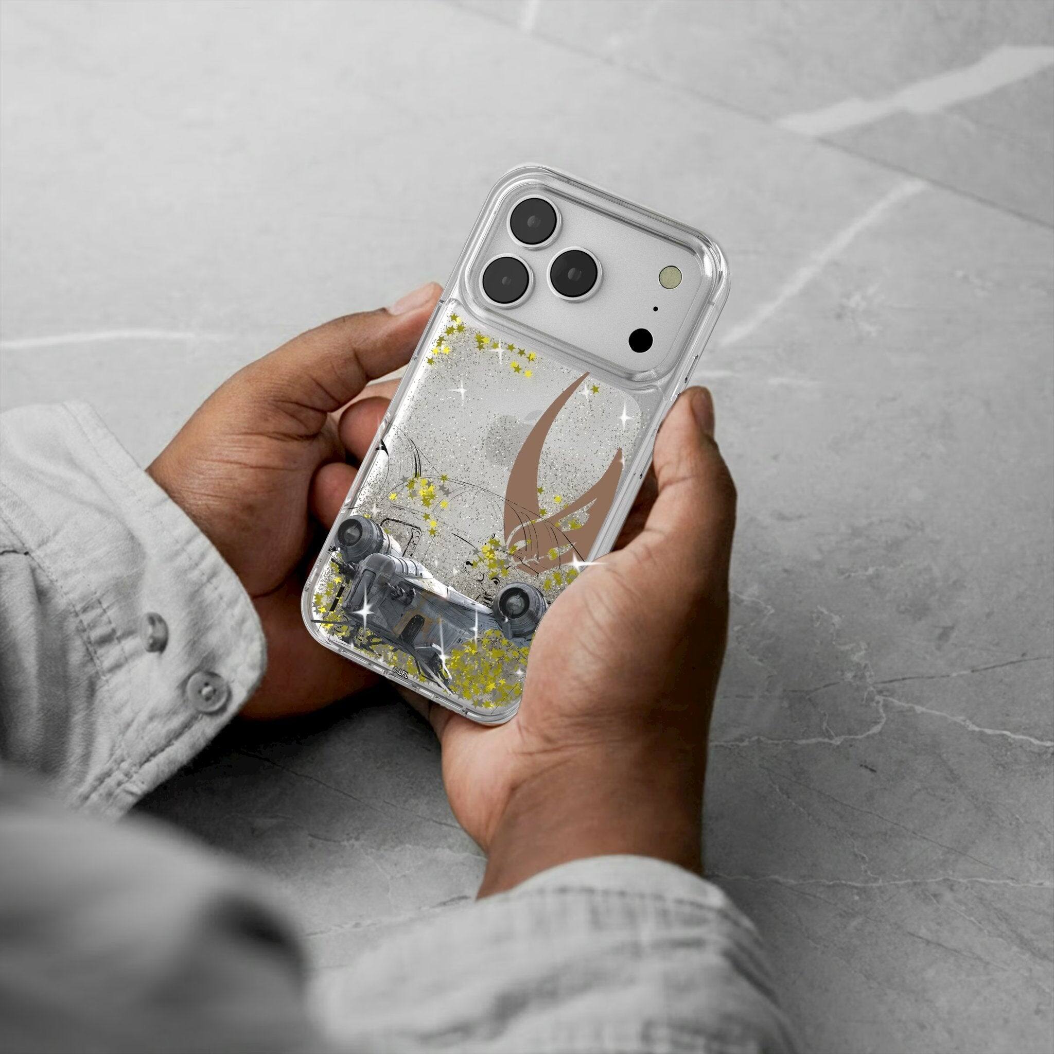 Alt View 1. Keyscaper - Star Wars: A New Hope FactionTech Glitter Phone Case - Apple iPhone 17 Pro Max - Razor Crest.