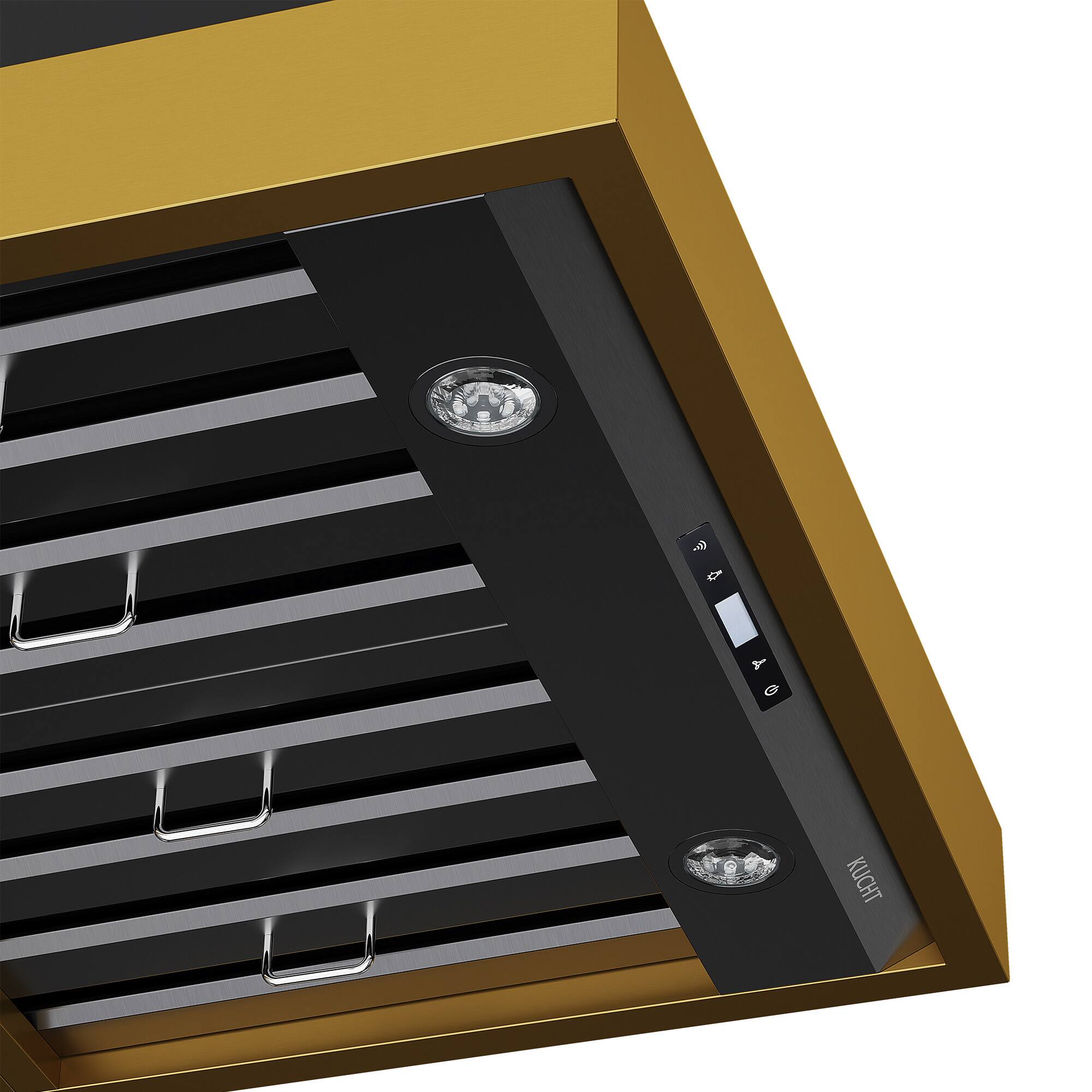 Alt View 1. Kucht - 30" Wall Mount Range Hood 900 CFM – Gemstone™ - Gemstone™.