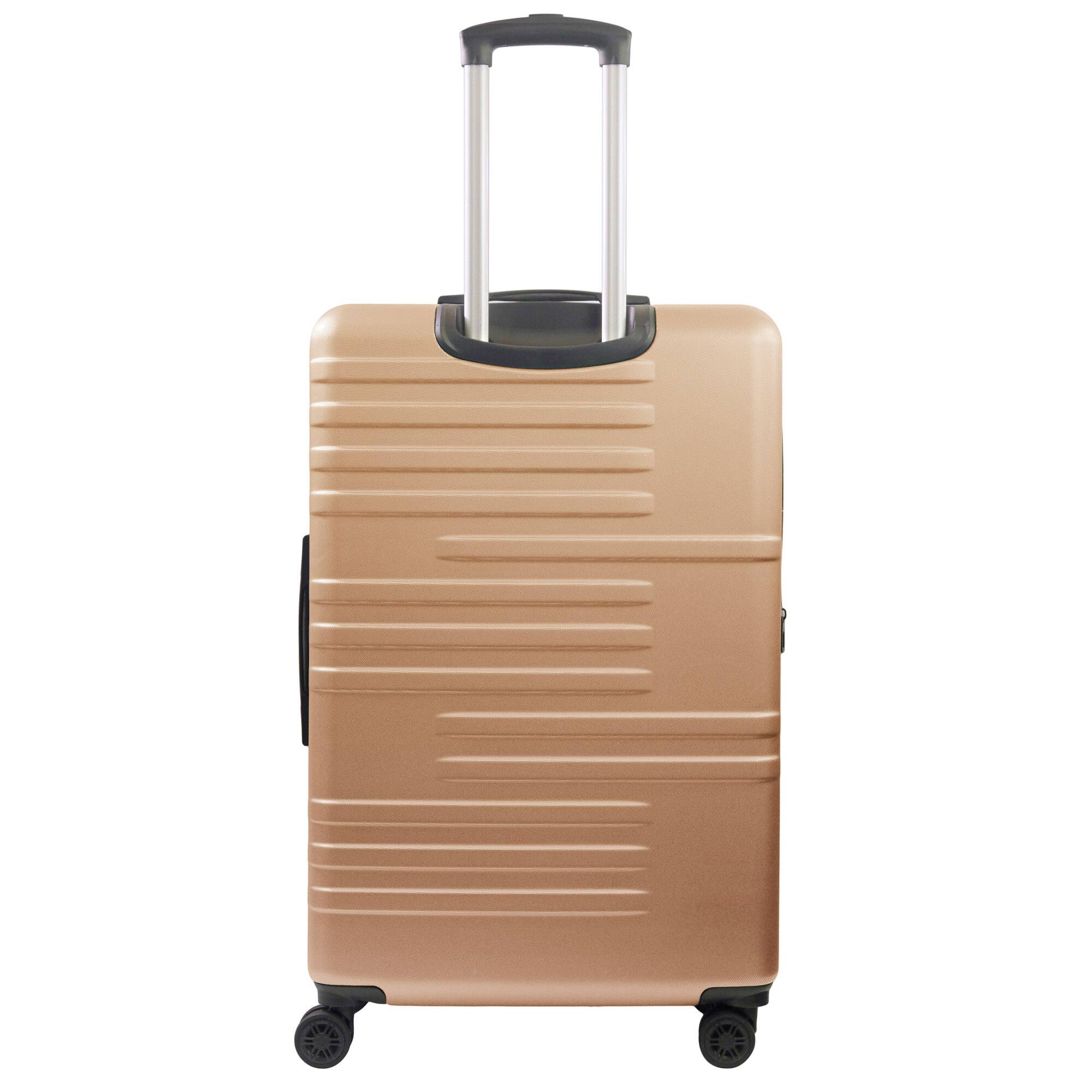 Back. American Dreamliner - 30" Hardside Luggage with Expansion - ROSE GOLD.