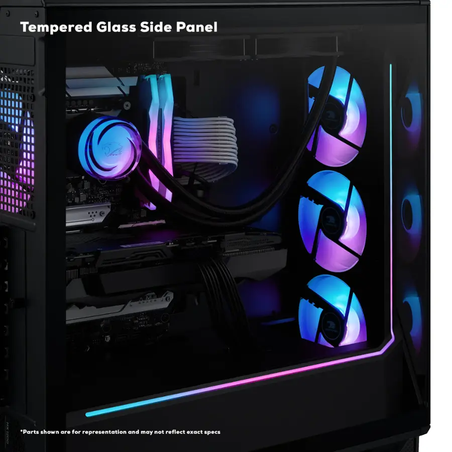 Tempered Glass Side Panel - 4M J SPACE - *Parts shown are for representation and may not reflect exact specs.