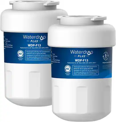 Waterdrop PLUS WDP-F13 Replacement for: GE* filters MWF, GWF, GWFA, MWFA. Tested and Certified by NSF International in NSF Model EFF-601 35 against NSF/ANSI Standards 42, 53 and 401 for the reduction of the claims specified on the Performance Data REPLACEMENT Sheet, and to NSF/ANSI 372 (s0.25% lead). ELEMENT 6 MONTHS Qingdao Sonpur Dr