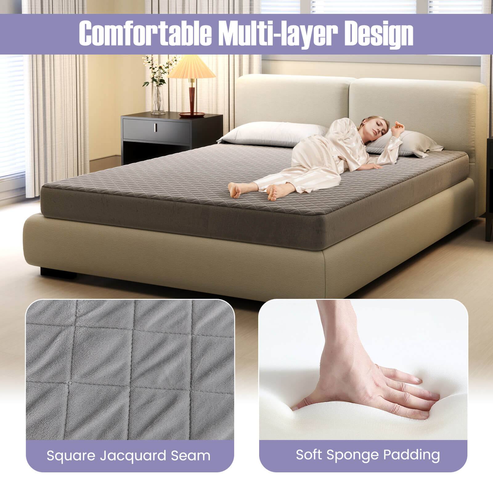 Comfortable Multi-layer Design

Square Jacquard Seam

Soft Sponge Padding