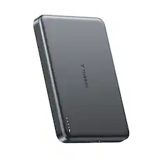 Front. TORRAS - TORRAS Minimag Qi2.2 10,000mAh Magnetic Wireless Power Bank – 25W Ultra-Fast Wireless Portable Charger,Gray - Gray.