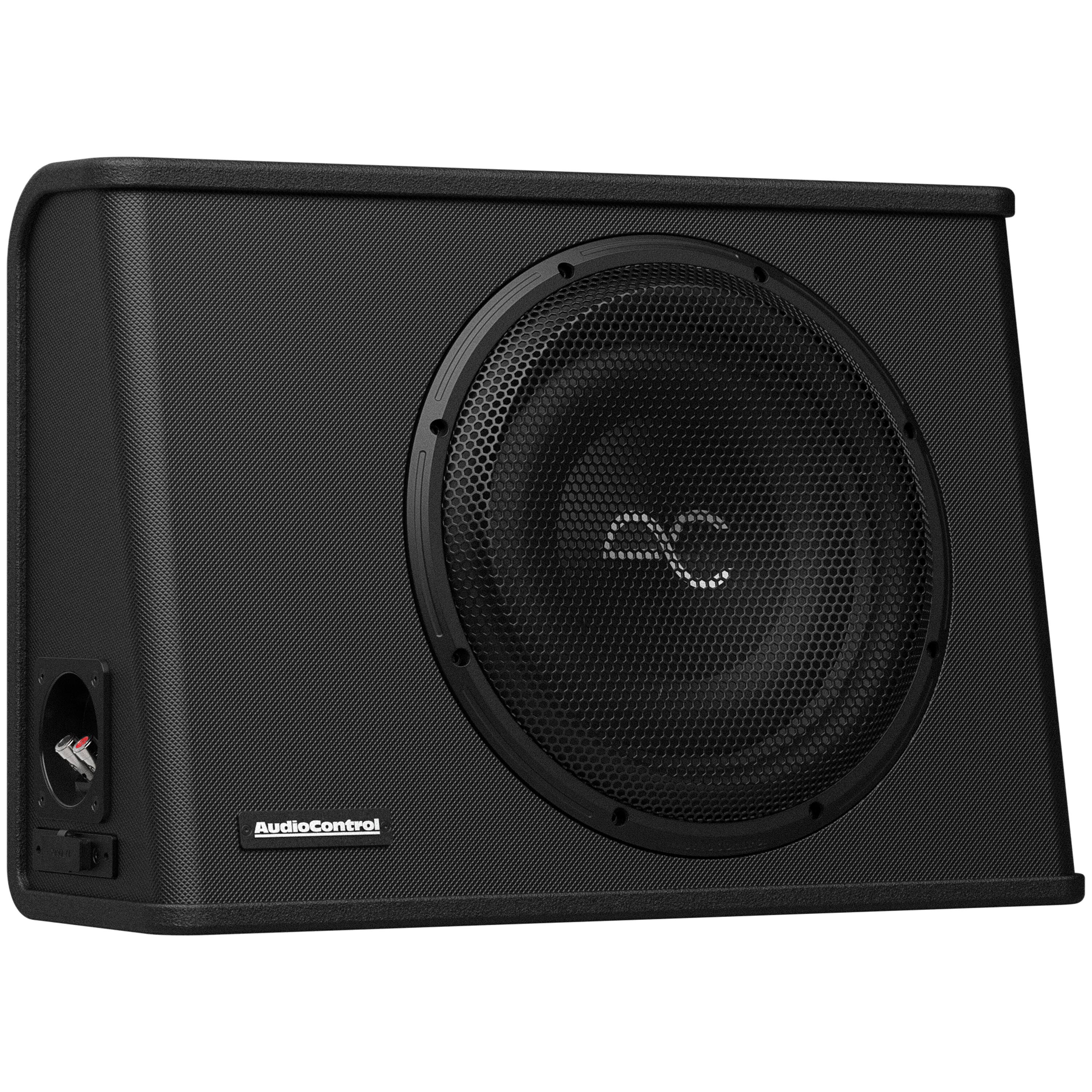 Alt View 11. AudioControl - Space Series 12” Single-Voice-Coil 2-Ohm Loaded Sealed Subwoofer Enclosure - Black.