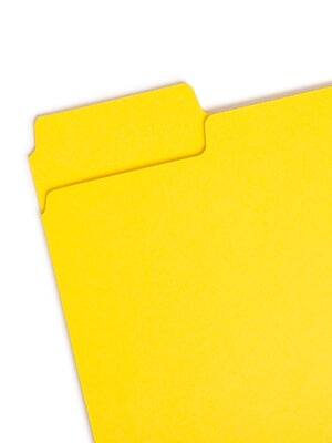 Alt View 1. Smead - Smead SuperTab File Folder, Oversized 1/3-Cut Tab, Letter Size, Yellow, 100/Box (11984) - Yellow.