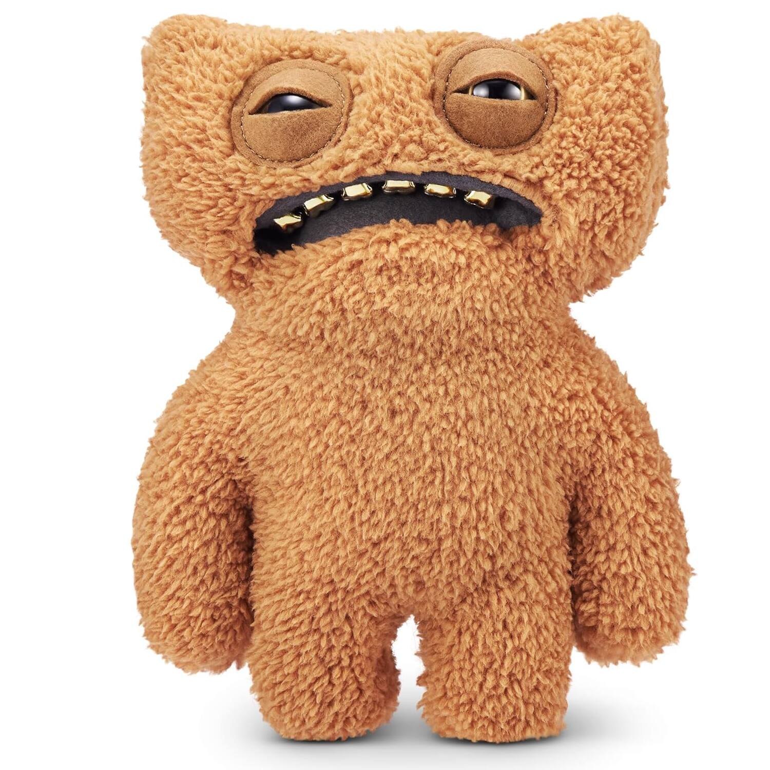 Front. Fuggler - Fuggler Gold Fuggs by ZURU Funny Ugly Monster, Plush, Collectible, Toy (Gnawing Terror - Teeth) ages 3+ - Assorted Pre-Pack.