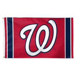 WinCraft - Washington Nationals 3' x 5' Vertical Stripe Deluxe Single-Sided Flag - Multicolor