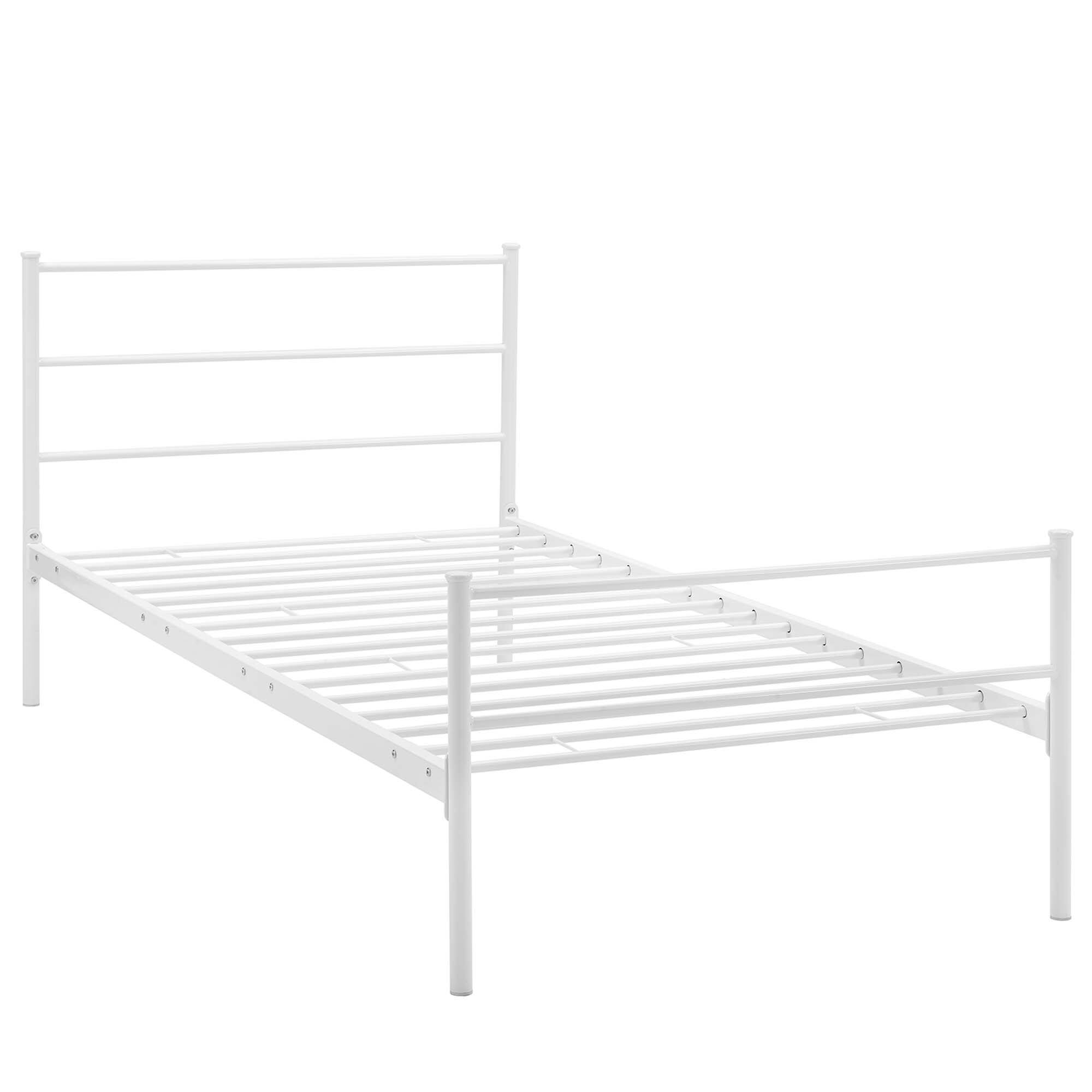 Left. Modway - Corinne Queen Bed Frame - Gray.