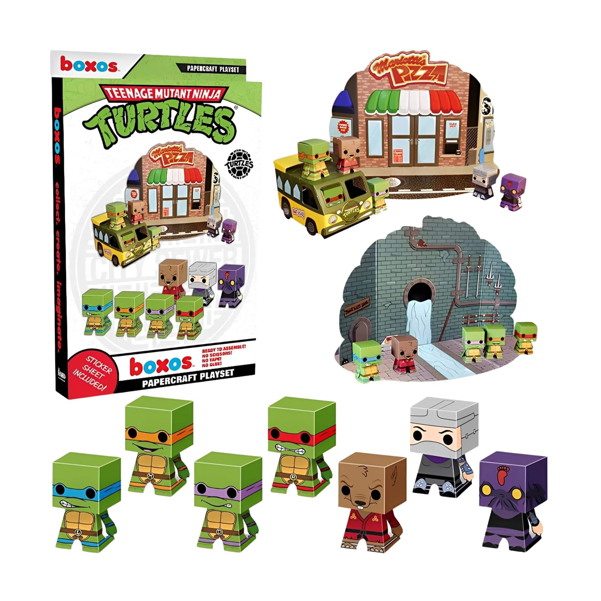 Funko - Teenage Mutant Ninja Turtle Papercraft Activity Playset - Multi-Color