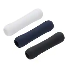Unique Bargains - 3pcs Silicone Ergonomic Pen Grip Sleeve Holder for 1st & 2nd Gen Stylus Pens (White/Black/Blue) - White Black Blue