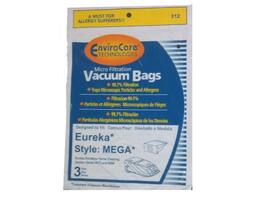 12 Pack EnviroCare Bags (4Pkg) MEGA #58624 (58624A) Cannister Vacuum Cleaner Allergen Style Model Excalibur