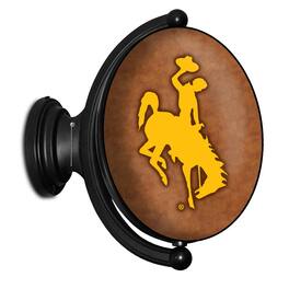 The Fan-Brand - Wyoming Cowboys 23'' x 21'' Illuminated Rotating Wall Sign - Multicolor