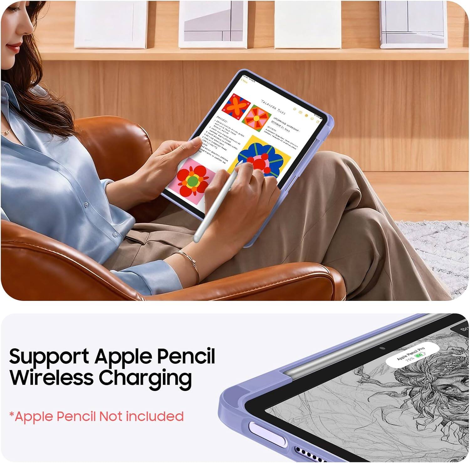 TALAVERA THES UPCOMING

Support Apple Pencil Wireless Charging

Penoli Apps

*Apple Pencil Not included