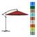 Alt View Zoom 14. Nature Spring - 10-Foot Offset Cantilever Patio Umbrella with Easy Crank - Red.