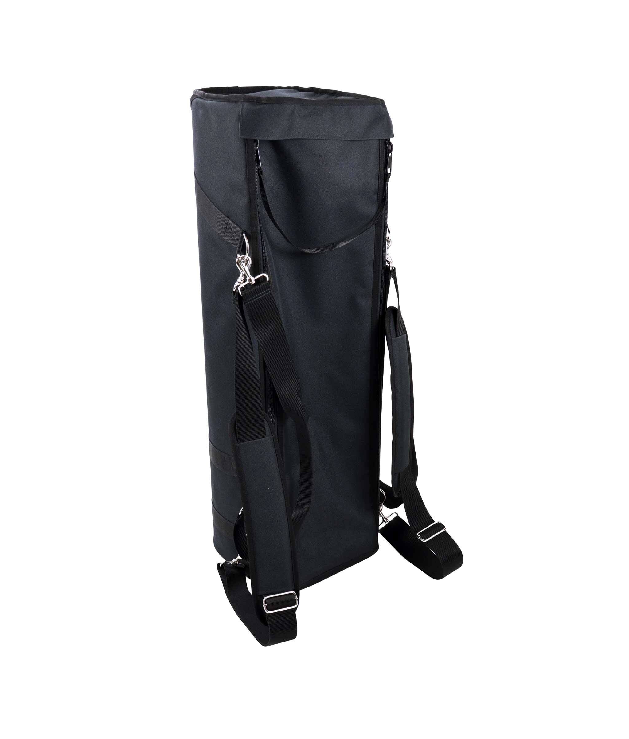 Angle. Gibraltar Hardware - Convertible Backpack Hardware Bag, Durable Lightweight Drum Hardware Case with Shoulder Straps.
