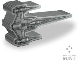 New Zealand Mint - The Mandalorian™ – The Mandalorian's N-1 Starfighter™ 1oz Silver Shaped Coin - Collectibles
