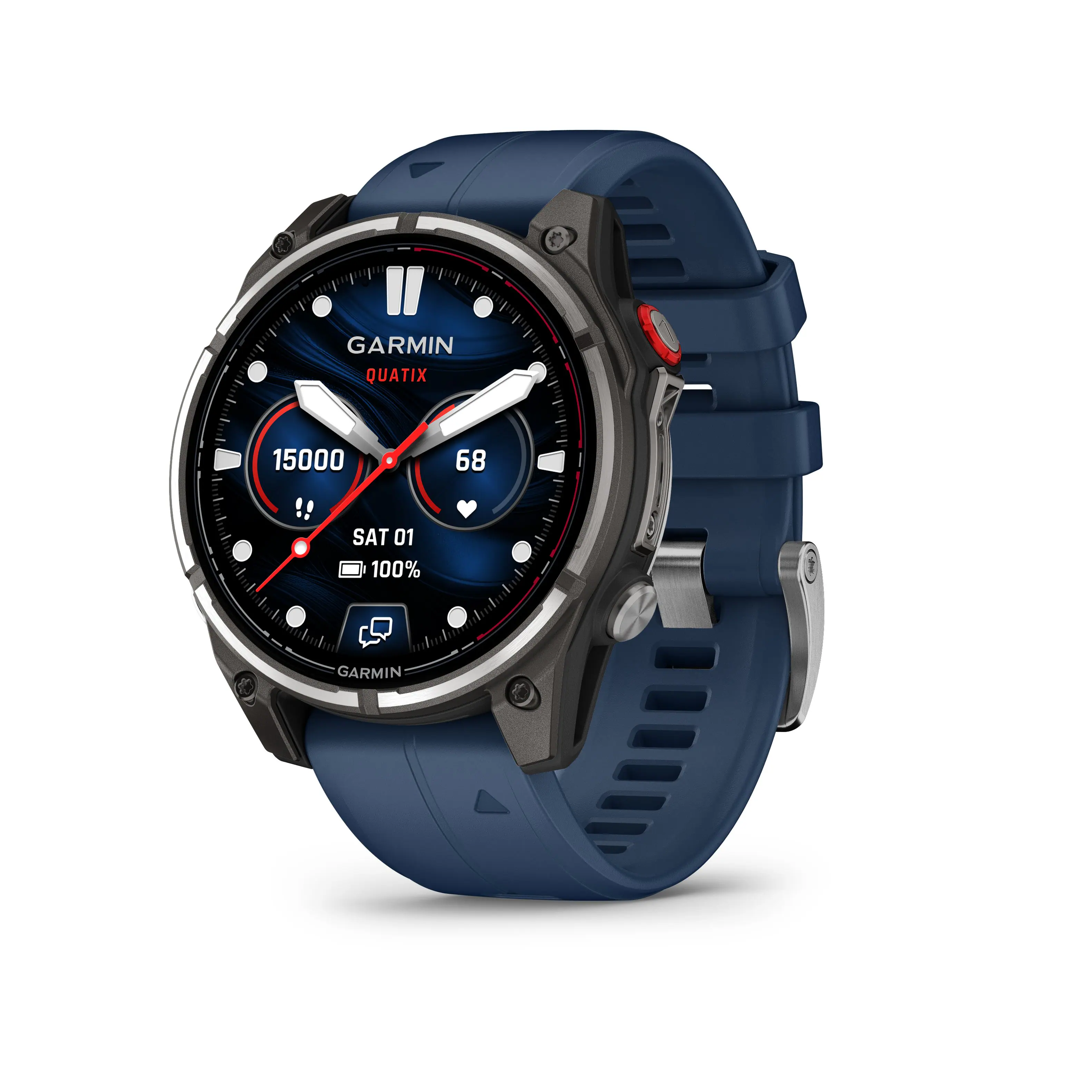 Garmin - quatix 8 Pro AMOLED Marine GPS Smartwatch 47mm Fiber-reinforced polymer - Titanium - (2026)