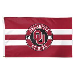 WinCraft - Oklahoma Sooners 3' x 5' Applique Flag - Multicolor