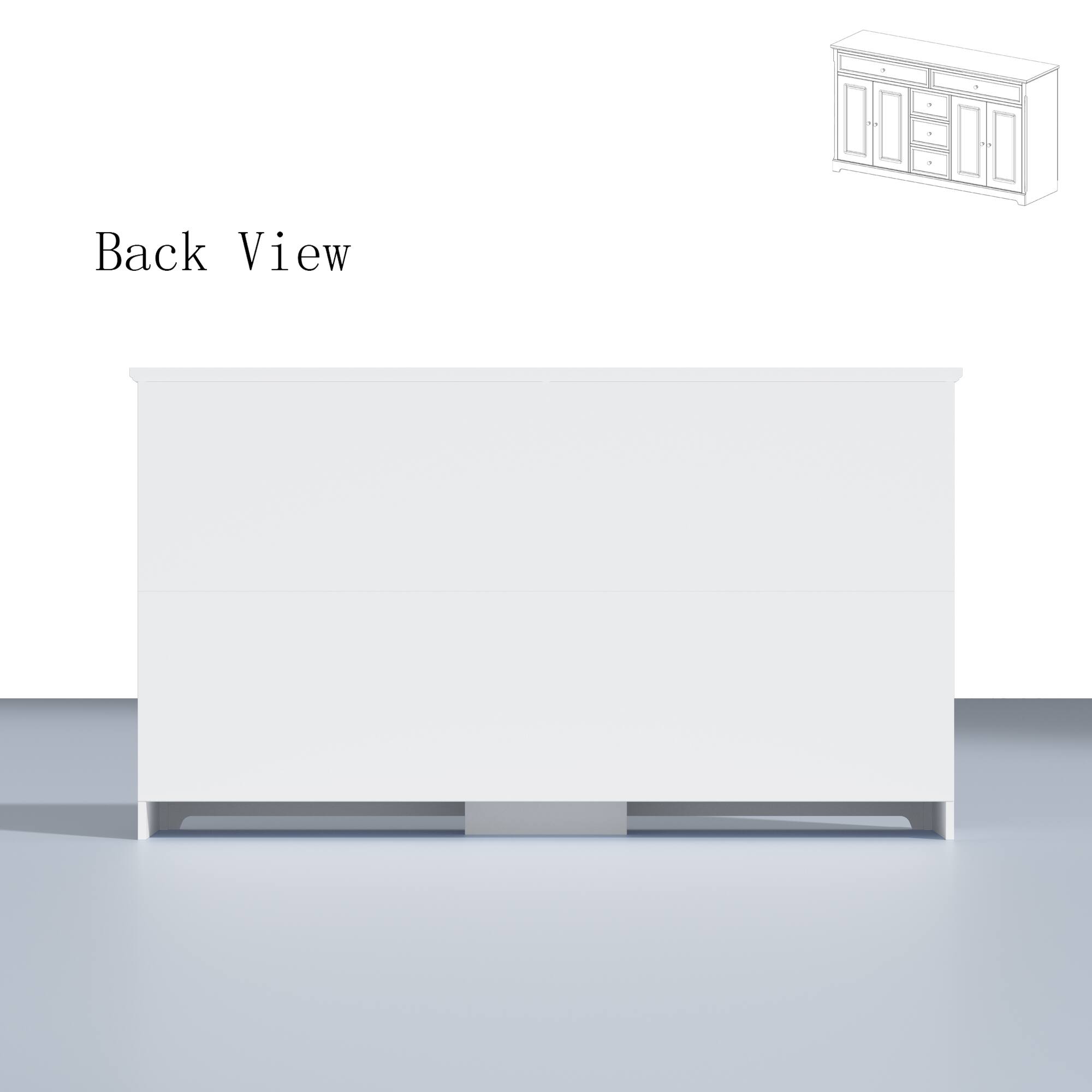 The text on the image reads "Back View."