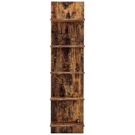 Danya B - Five Tier Wide Column Wall Shelf - Pine - Brown